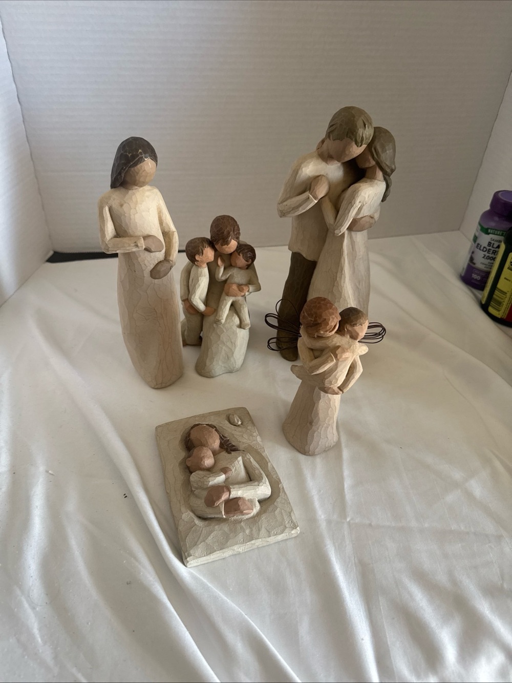 Handcrafted Neutral Willow Tree Family Figurine Set